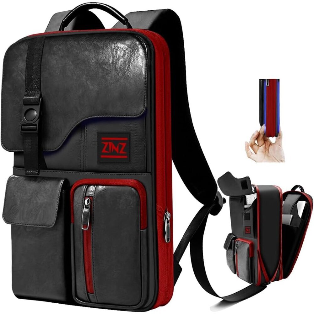 Premium Slim & Expandable 15.6” Laptop Backpack - Water Resistant & Anti-Theft